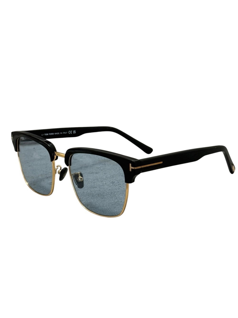 New! Tom Ford Black and Gold Sunglasses with Dark Lenses